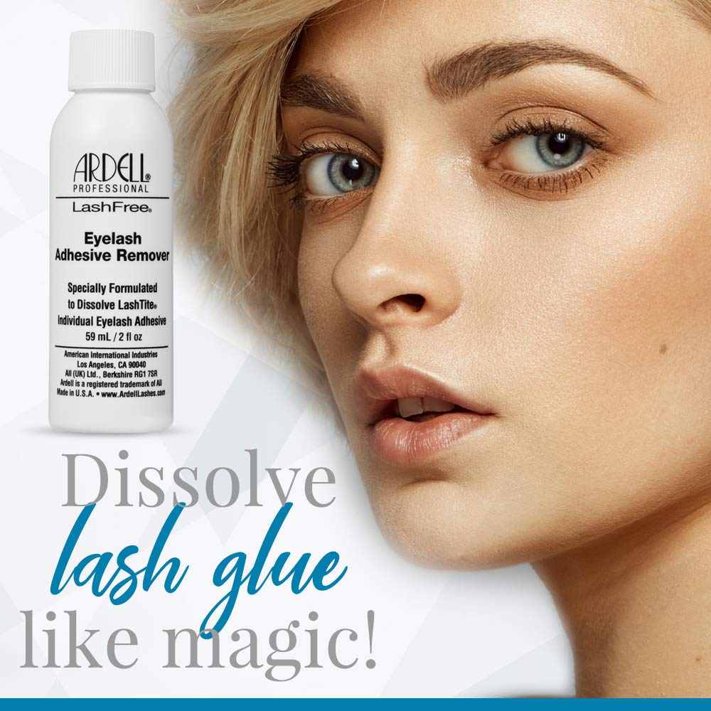 White Smoke Ardell LashFree Lash Remover - Gentle Lash Glue Remover for Lash Extension, Eyelash Adhesive Remover Gel, Professional Lashes Care Solution