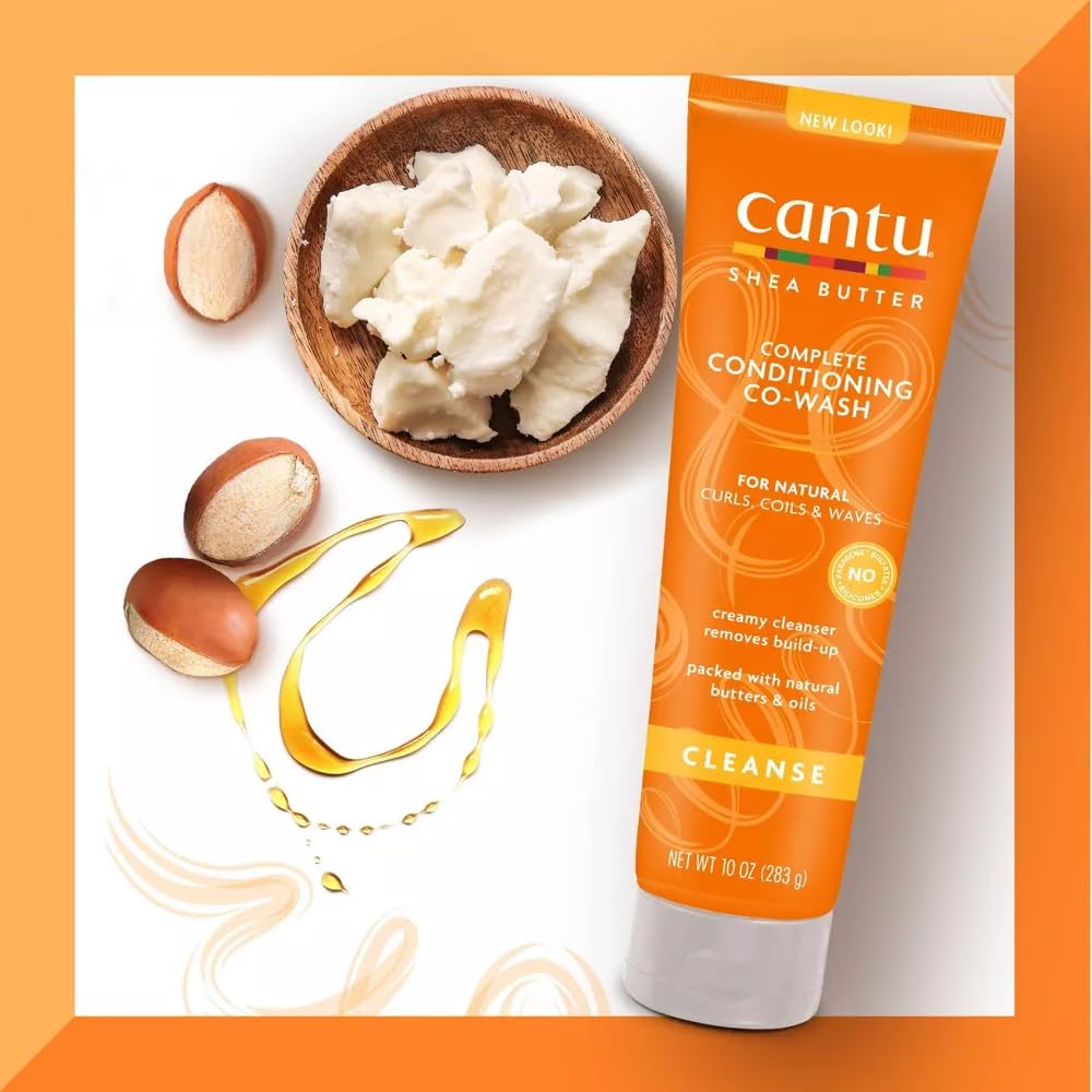 White Smoke Cantu Shea Butter for Natural Hair Complete Conditioning Co-Wash, 10 Ounce (Pack of 3)
