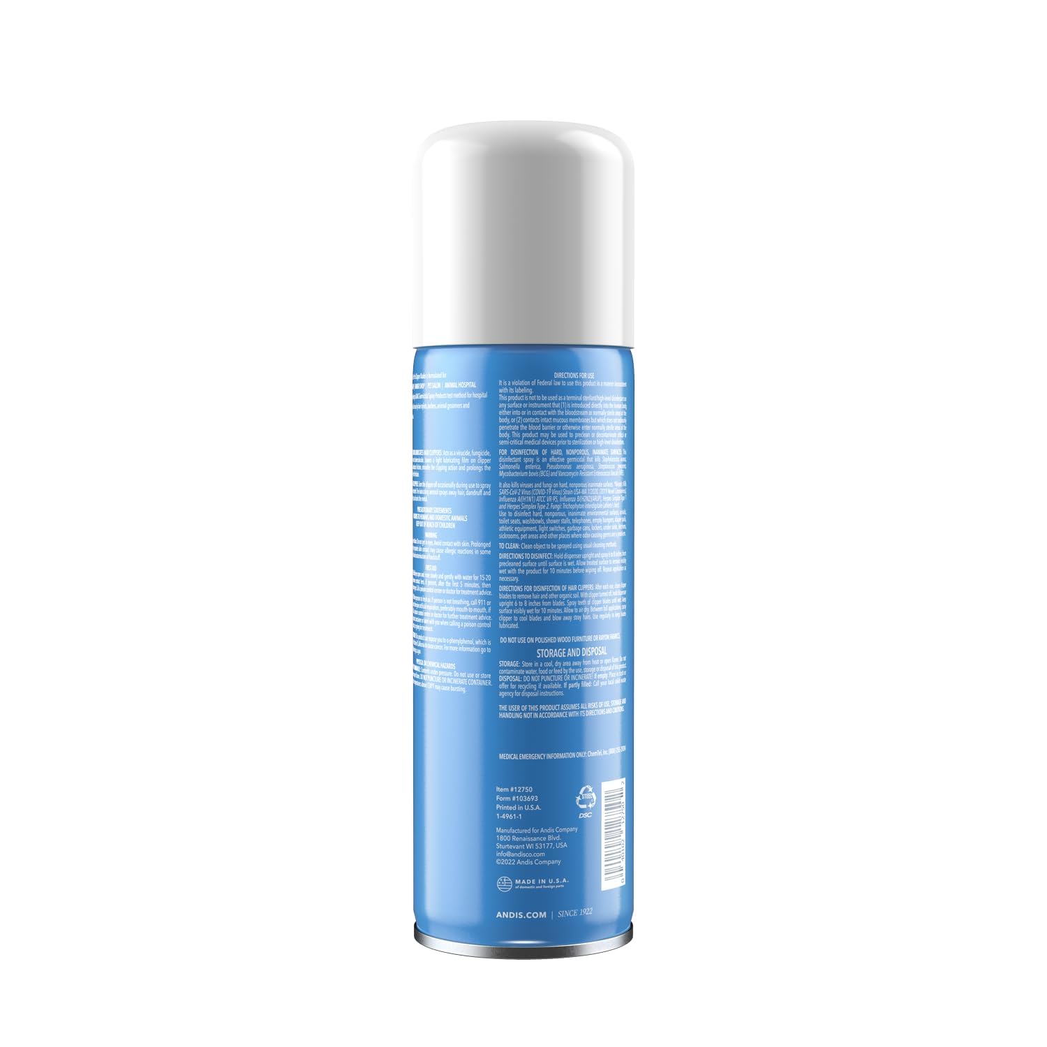 White Smoke Andis Cool Care Plus For Blades 15.5 Ounce Aerosol (458ml) (6 Pack)