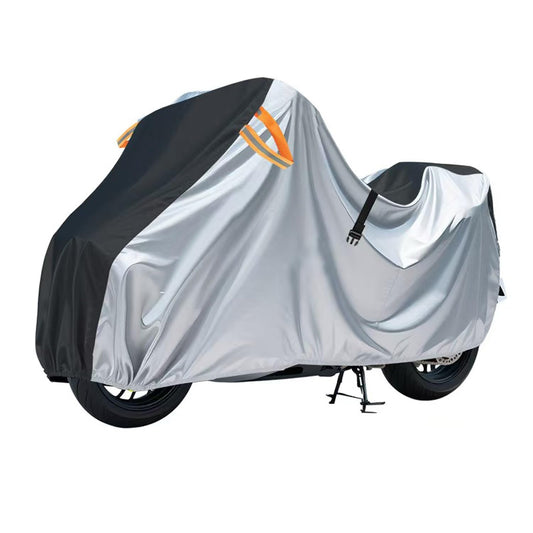 White Smoke Waterproof Motorcycle Cover for Yamaha DT230 Lanza 1997-2000, Custom Motorbike Cover, Scratch-Proof Dustproof and Uv-Protective, with Windproof Rope and Reflective Strips