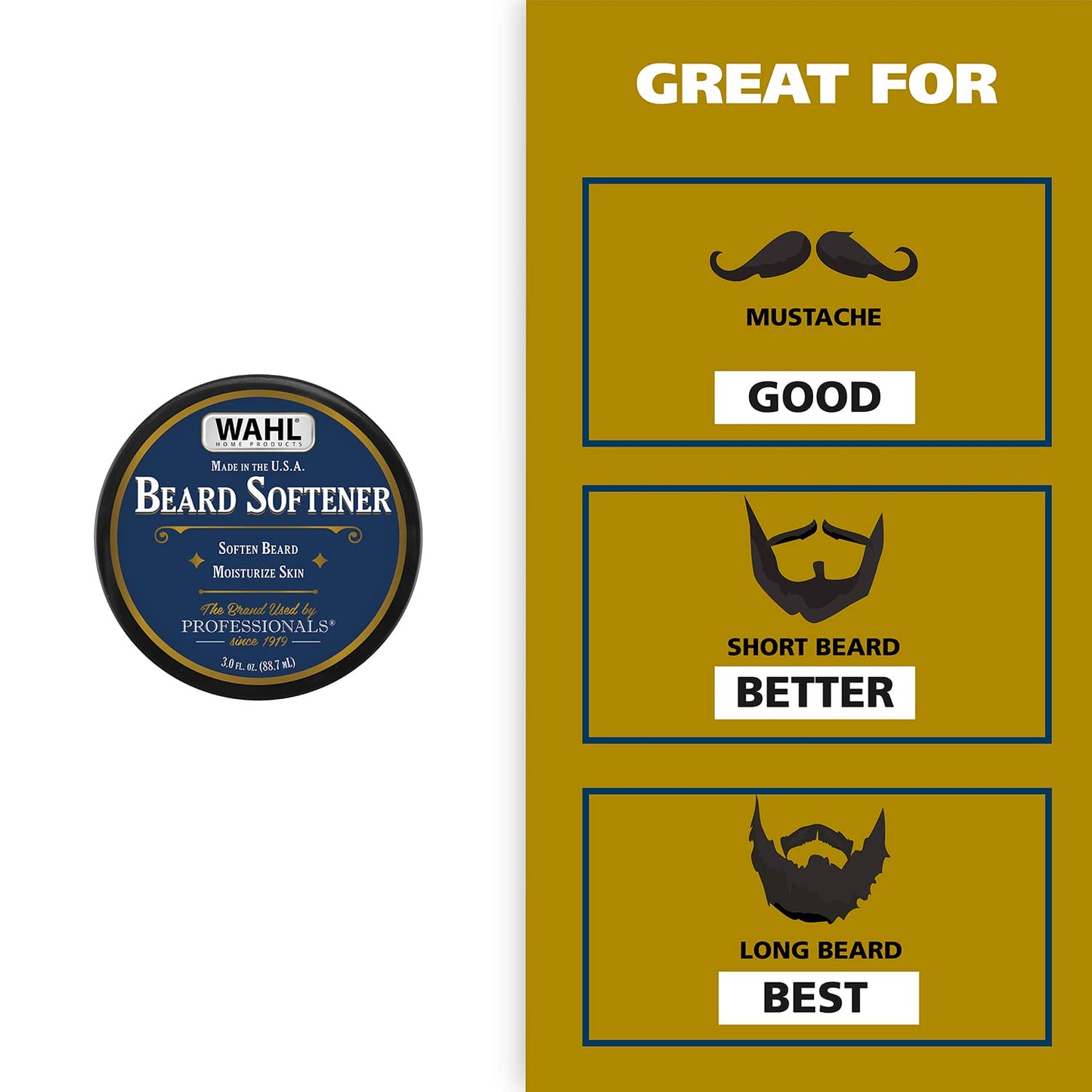 White Smoke WAHL Beard Creme for Softening Moisturizing Conditioning Facial Hair
