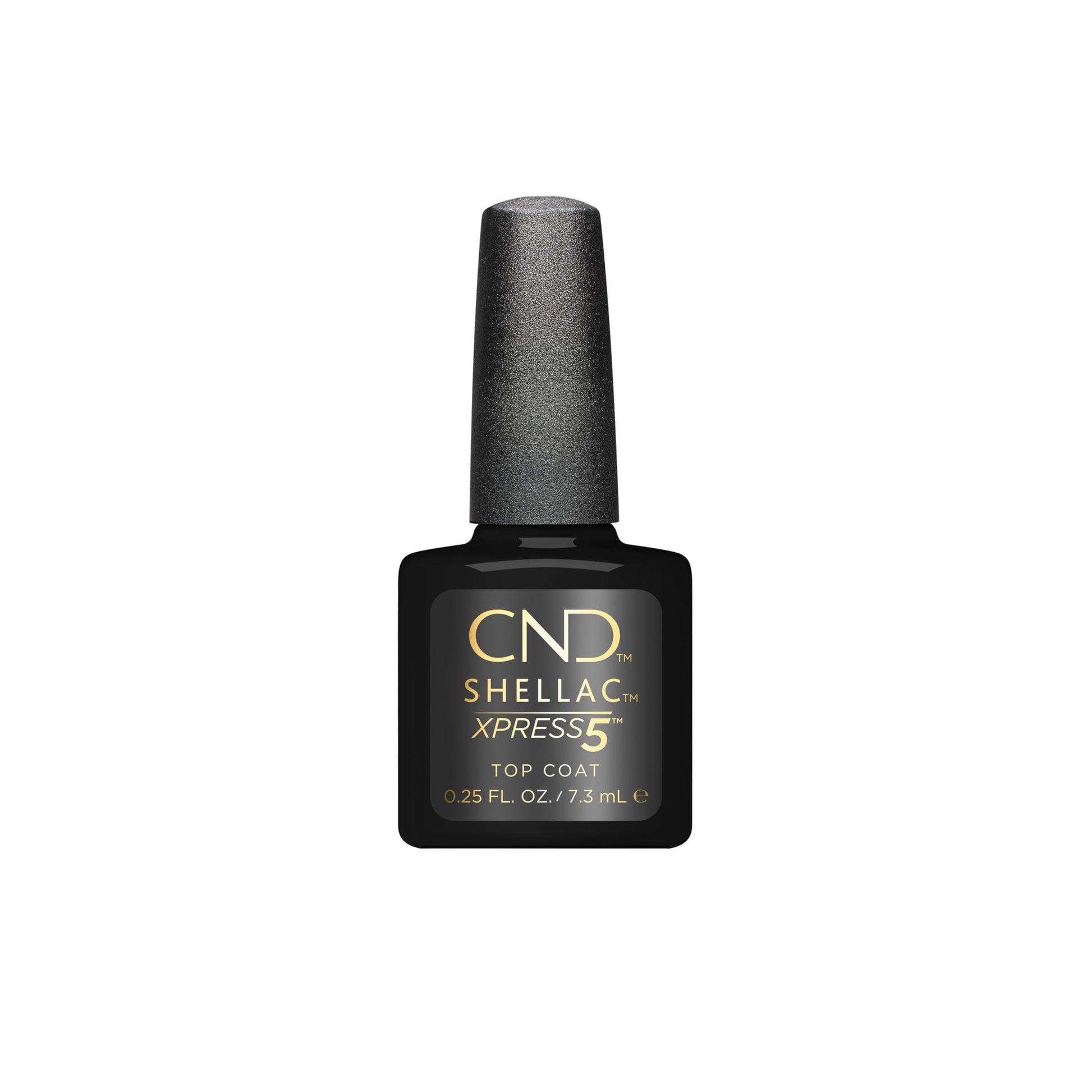 White Smoke CND Shellac Gel Nail Polish XPRESS5 Top Coat, Crystal Shine Scratch Resistant Final Step Protective Longwear with No Nail Damage, 0.25 fl oz