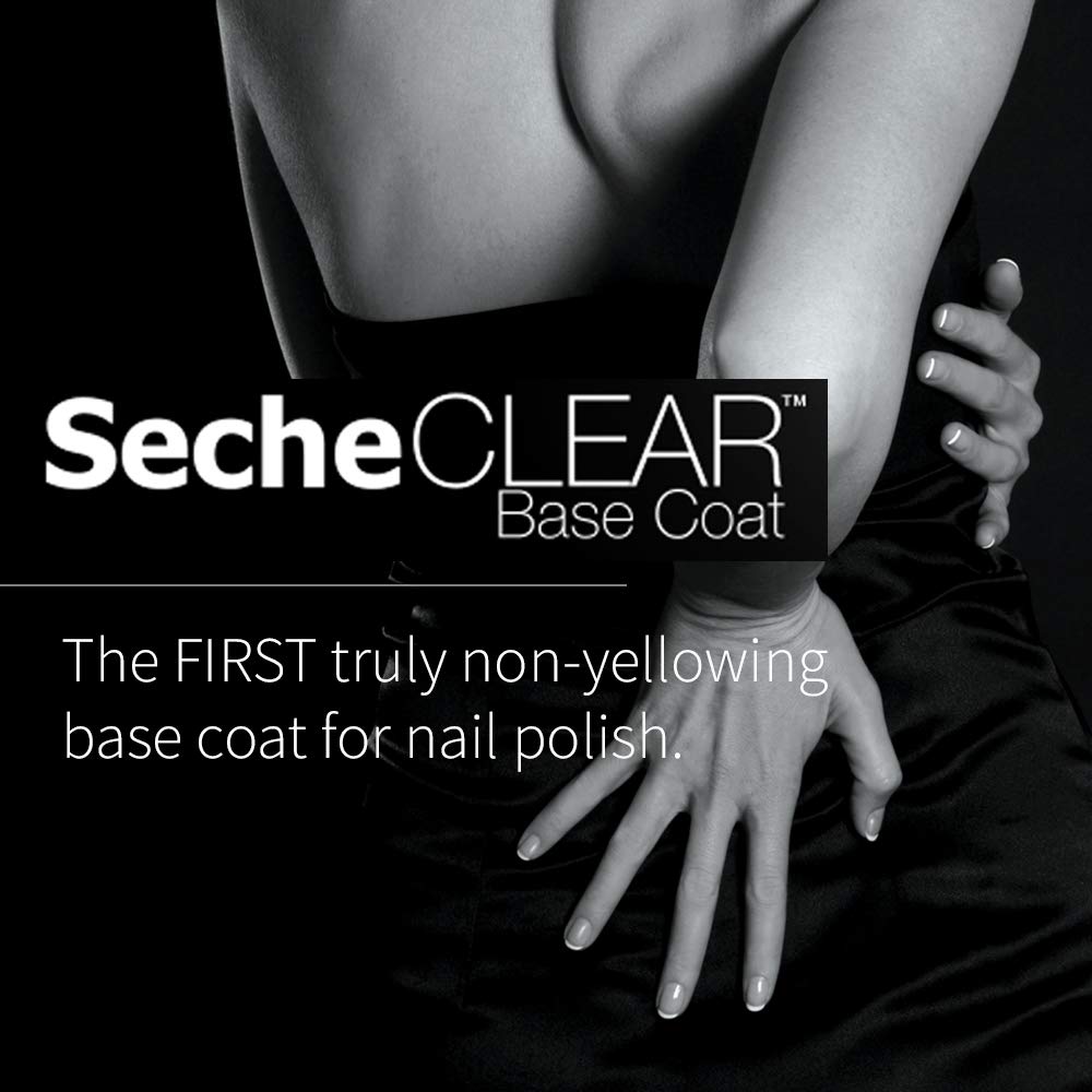 Black Seche Clear Base Coat .5 oz. No Formaldehyde & No Toluene