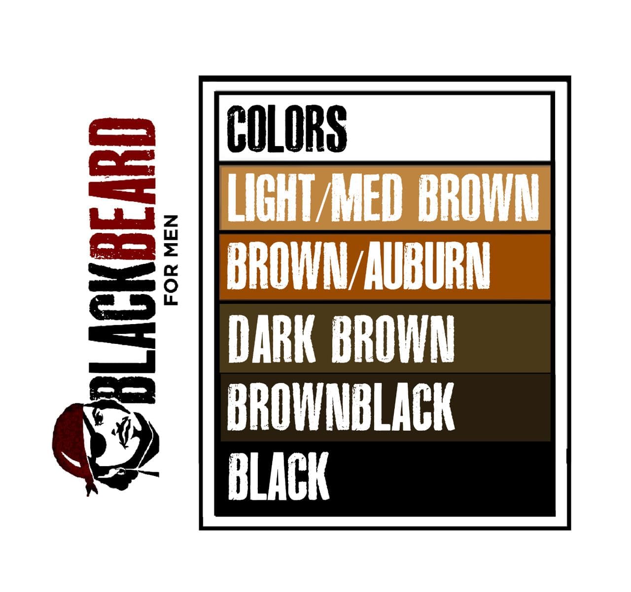 White Smoke Blackbeard for Men Beard Color – 1-Day Beard, Mustache, Eyebrow, Sideburns Color – Temporary Facial Hair Tint - Hypoallergenic Beard Dye Alternative – Up to 45 applications – Dark Brown, 1 Pack