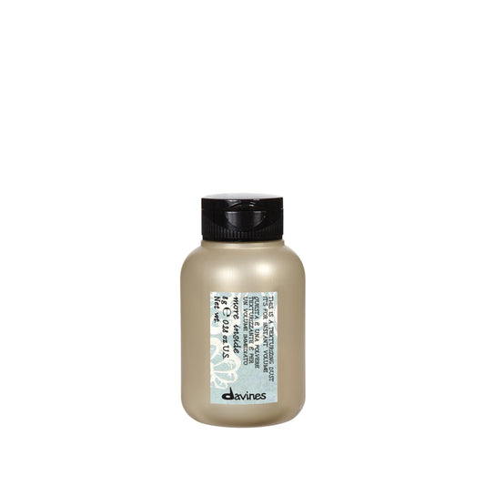 Rosy Brown Davines This Is A Texturizing Dust Powder, Medium Hold Instant Volume - Volume Powder for Root Lift - Creates Matte Texture & Grip, 0.28 oz