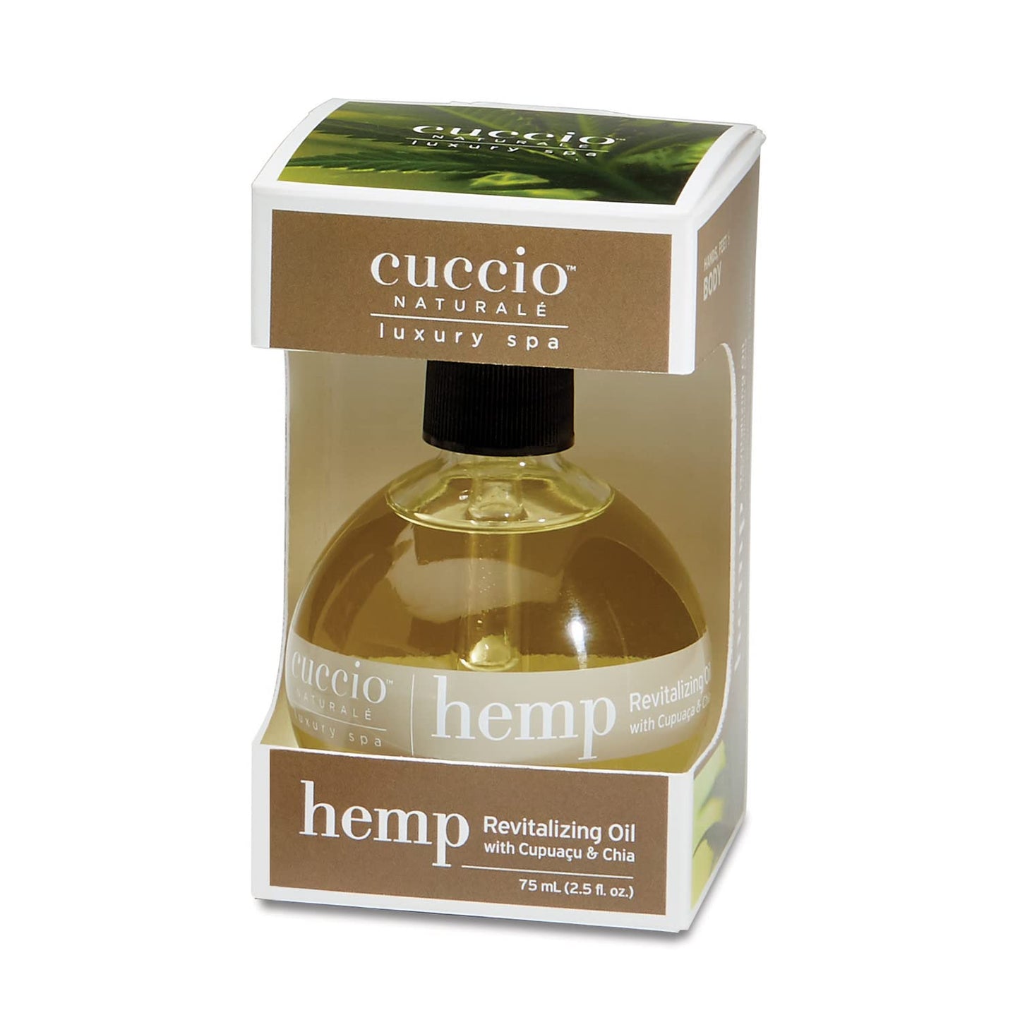 White Smoke Cuccio Naturale Capuacu & Chia Revitalizing Cuticle Oil, Lightweight Fast-Absorbing Hydrating Nail & Cuticle Conditioner, Cold-Pressed Oils + Vitamin E, 2.30 Fl Oz