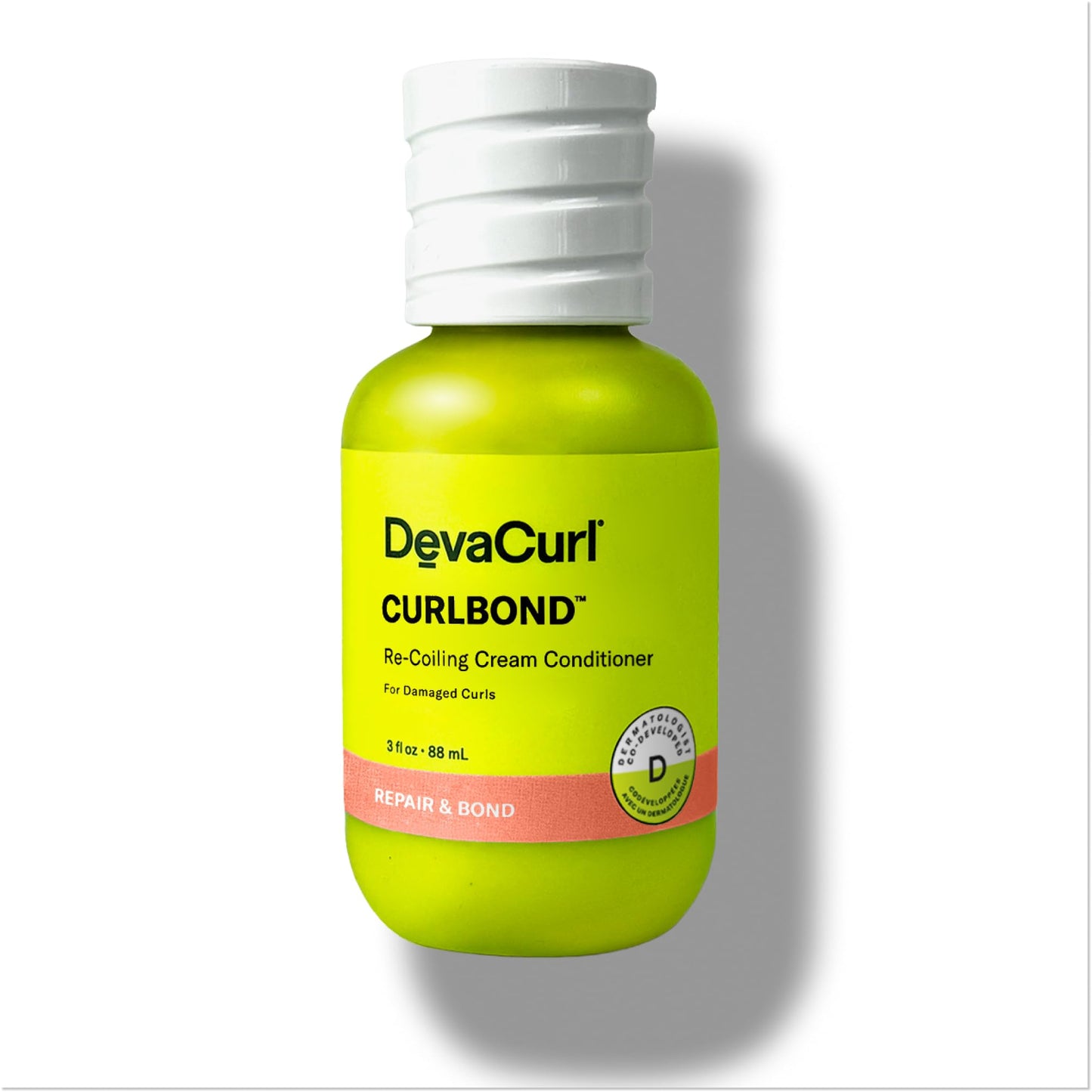 White Smoke DevaCurl CurlBond Re-Coiling Cream Conditioner, 3 fl. oz.