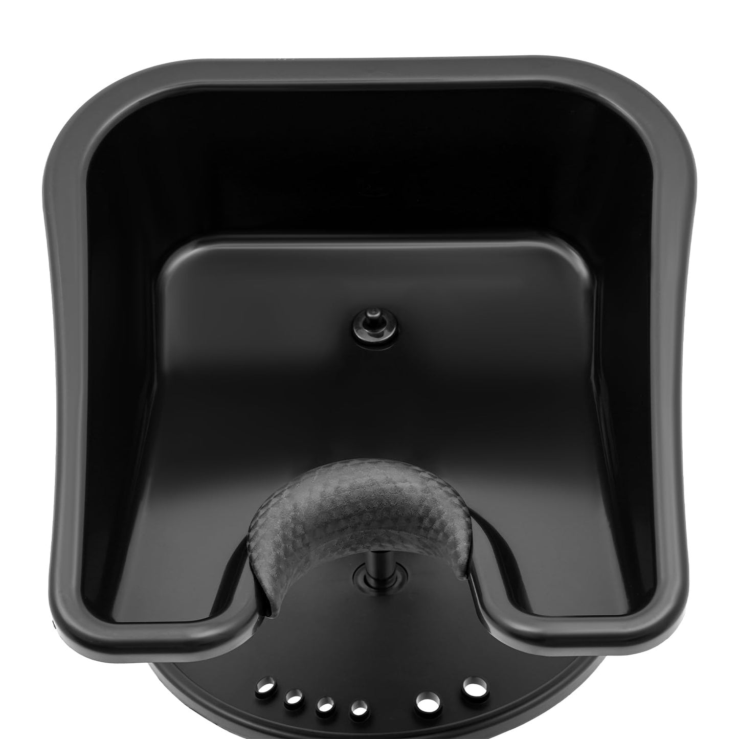 Black NEATOOM Portable Shampoo Bowl Unit Shampoo Bowl Salon Deep Shampoo Basin Sink for Washing Hair with Bucket Massage Brush Neck Rest Height Adjustable Barber and Stylist Hair Washing Station