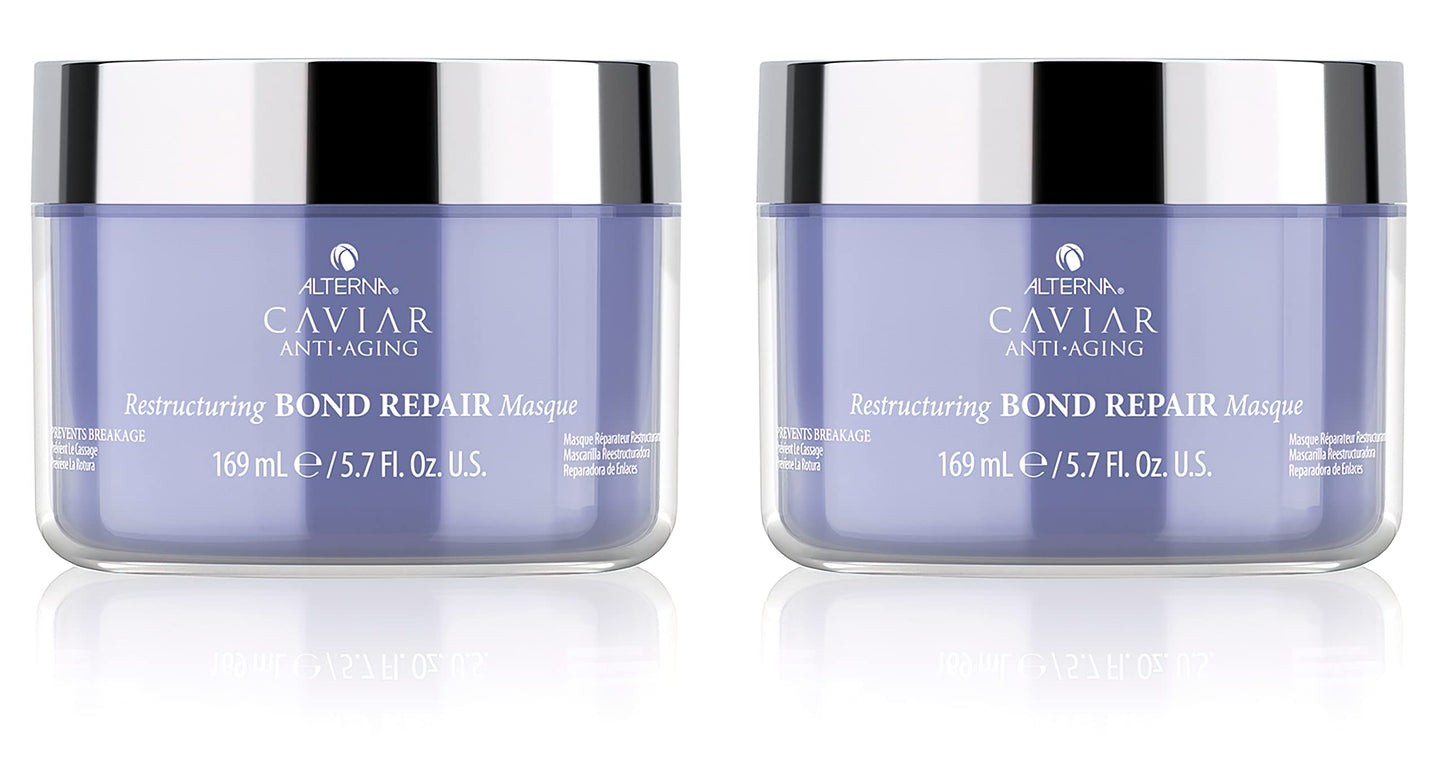 Light Steel Blue Alterna Haircare Caviar Anti-Aging Restructuring Bond Repair Masque, 2 Count