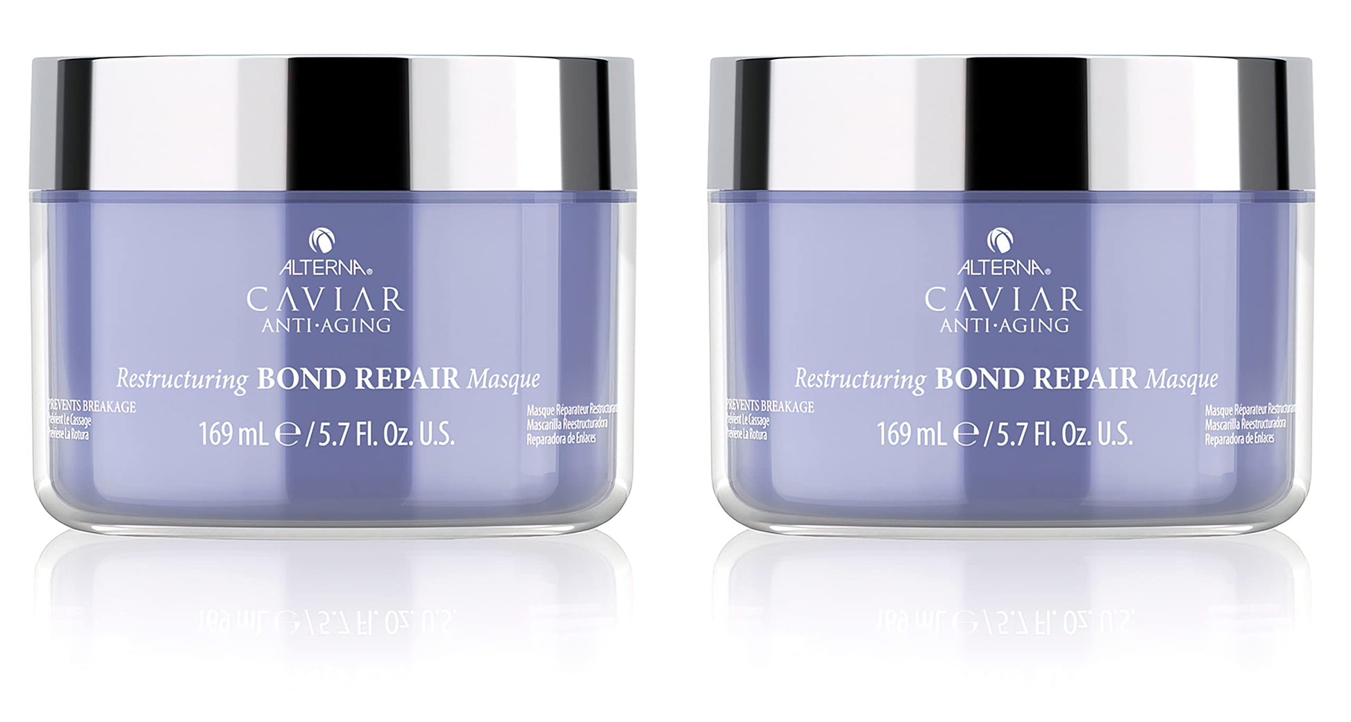 Light Steel Blue Alterna Haircare Caviar Anti-Aging Restructuring Bond Repair Masque, 2 Count