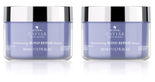 Light Steel Blue Alterna Haircare Caviar Anti-Aging Restructuring Bond Repair Masque, 2 Count