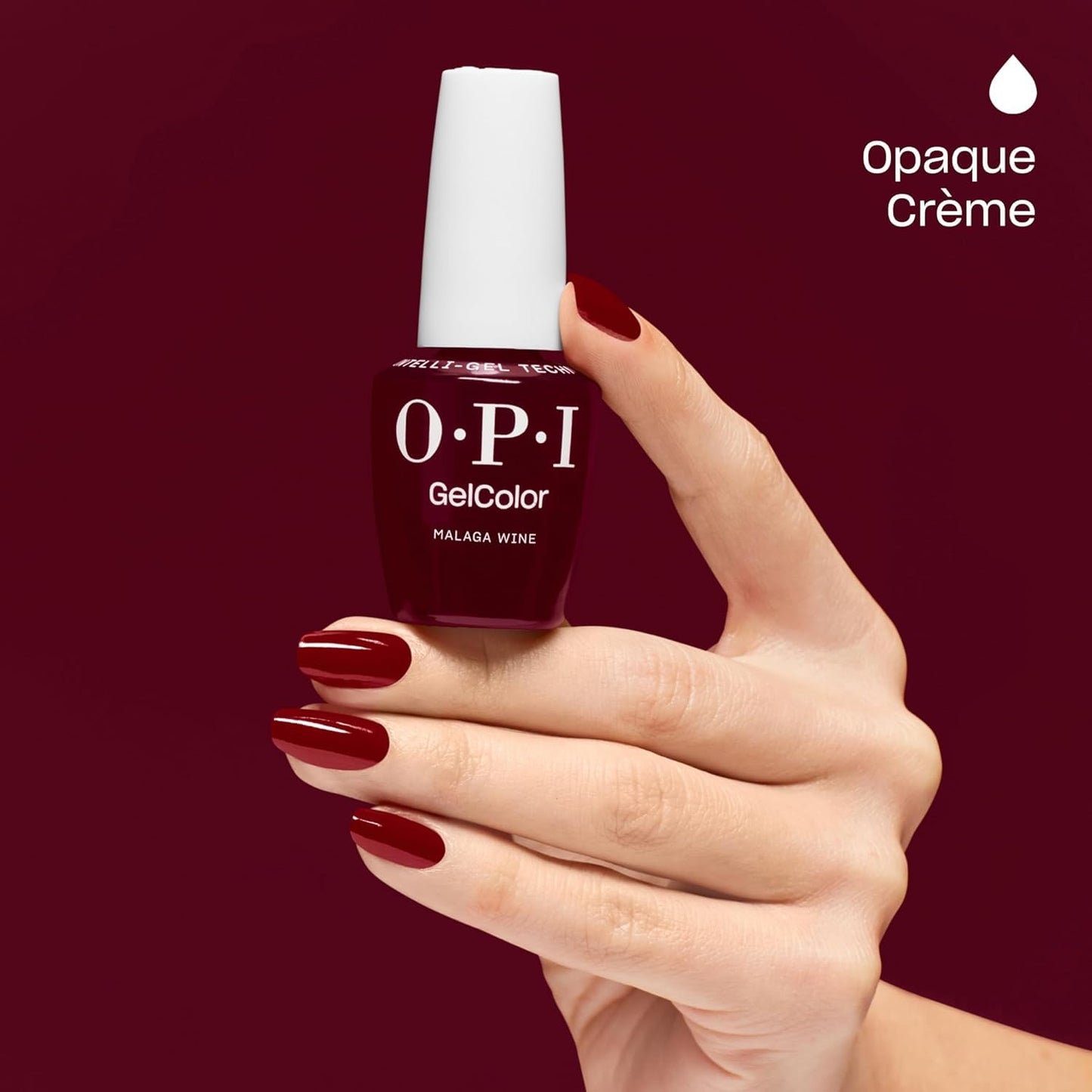Dark Red OPI GelColor Iconic Dark Shades Gel Nail Polish Trio Bundle | Lincoln Park After Dark + Malaga Wine + Cliffside Karaoke Crème UV Cure Gel Polish Colors