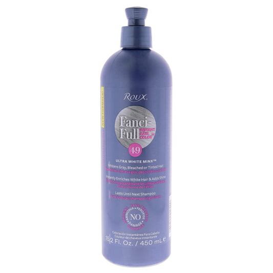 White Smoke Roux, Fanci-Full Instant Hair Color Rinse, 49 White Minx,Temporarily Evens Tones, Blends Away Gray, 15.2 Oz