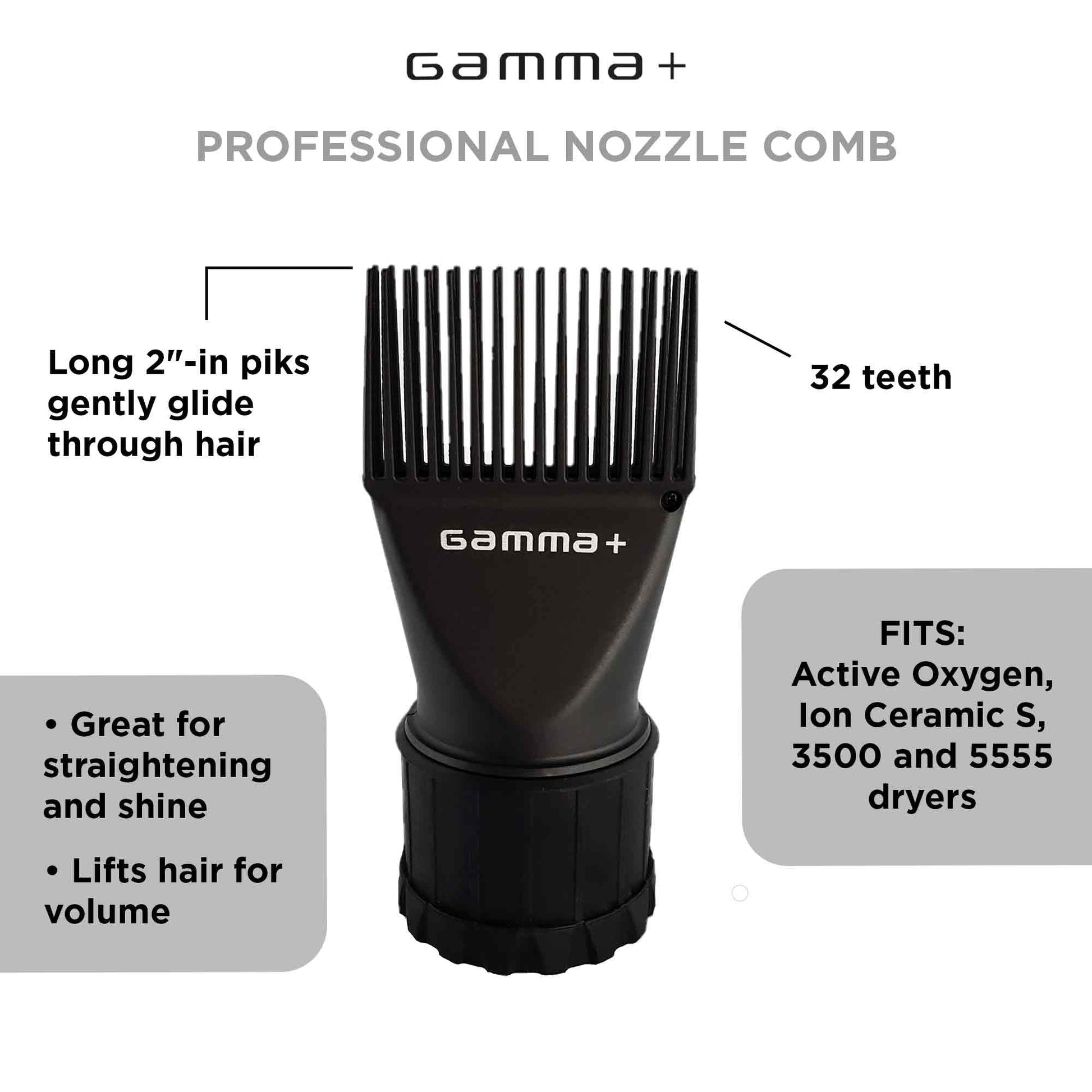White Smoke GAMMA+ Professional Hair Dryer Diffuser Attachment, Fits Only Gamma+ Dryer Models (Hot Pik)