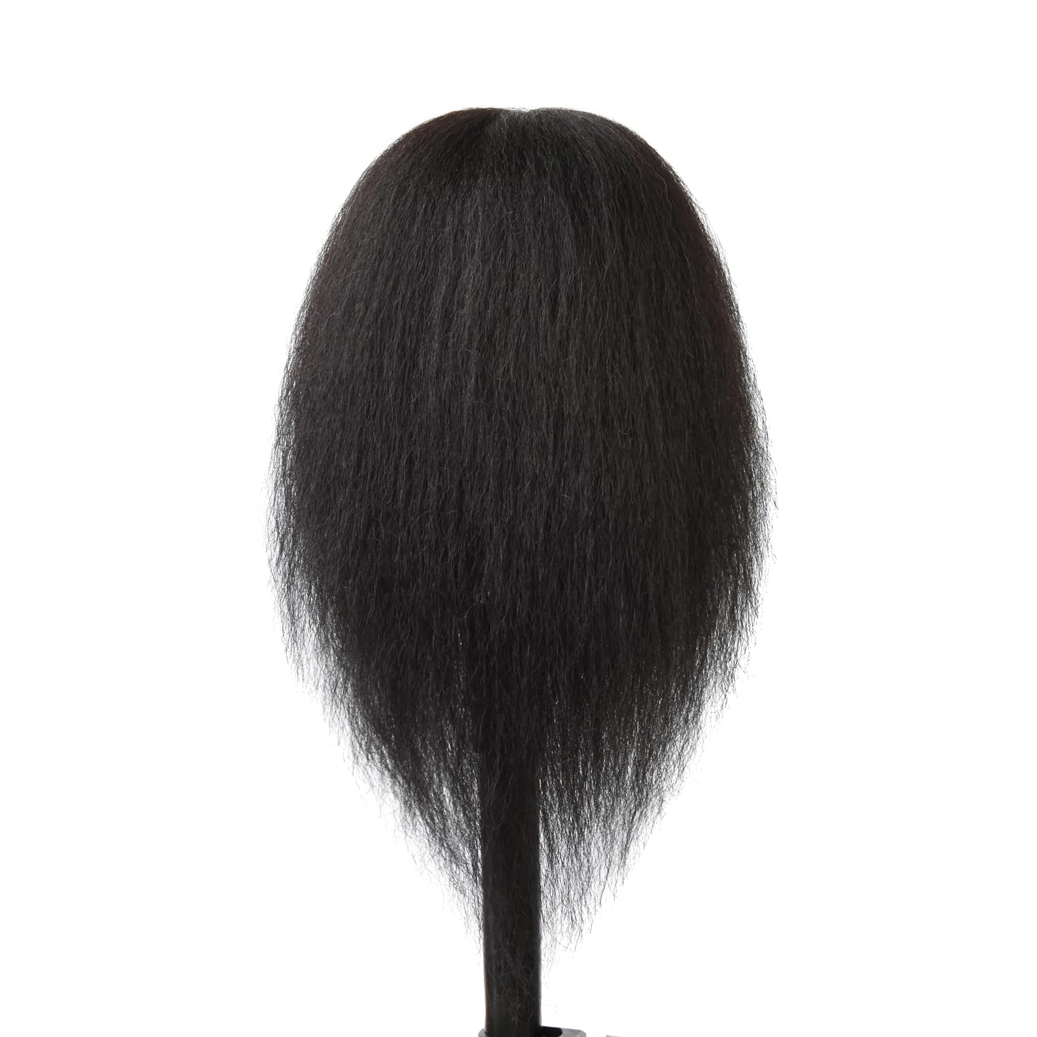 White Smoke Mannequin Head Hair Styling Training Head 14 inches Manikin Cosmetology Doll Head for Hairdresser Practice Braiding with Clamp Stand (Black)