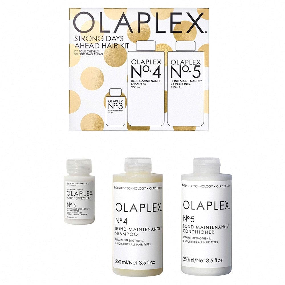 White Smoke Olaplex Strong Days Ahead Haircare Kit No. 3, 4, 5, Hydrates, Softens and Strengthens, Results in Visibly Healthy Hair, For All Hair Types and Textures