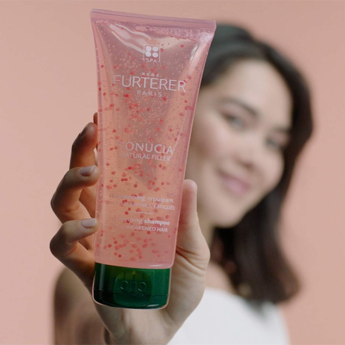 Tan Rene Furterer TONUCIA Replumping Shampoo - For Thin, Weakened Hair Due to Aging - Redensify & Revitalize - Silicone-Free - Travel-Size