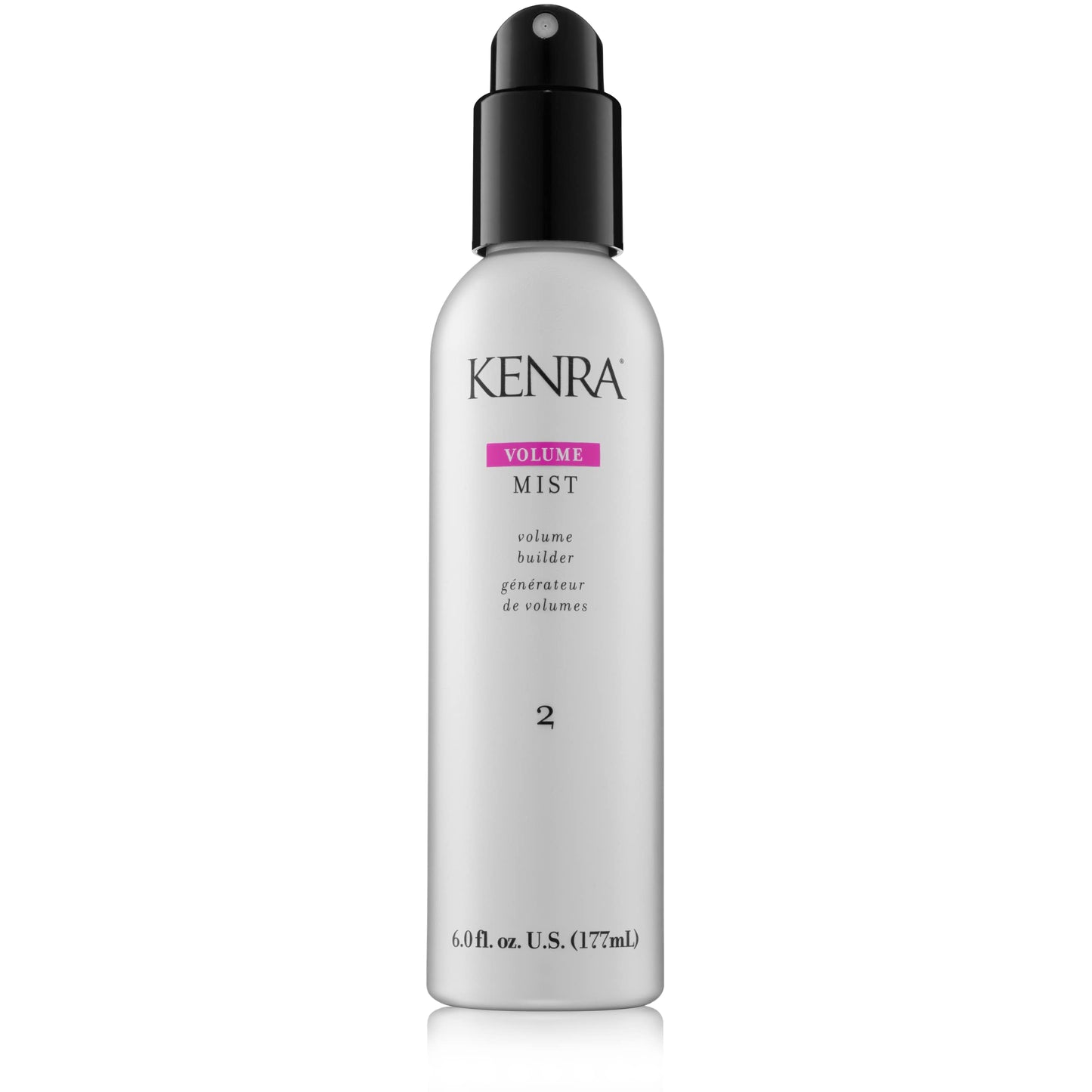 Gray Kenra Professional Volume Mist 2 | Volume Builder | Lightweight, Fine Mist | Low Hold, Flexible Finish | Thermal Protection | Volume That Lasts Up To 48 hours | All Hair Types | 6 fl. oz.