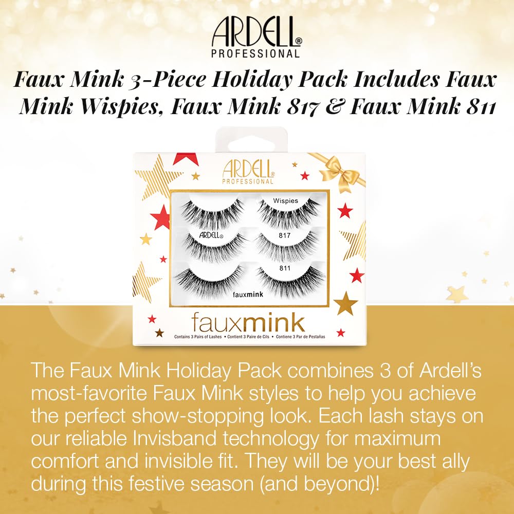 White Smoke Ardell Active Lash Pump’N – Sweat-Resistant Natural Look False Eyelashes with Bonus Duo Adhesive, Strip Lashes for Active Lifestyles, 3 Pairs