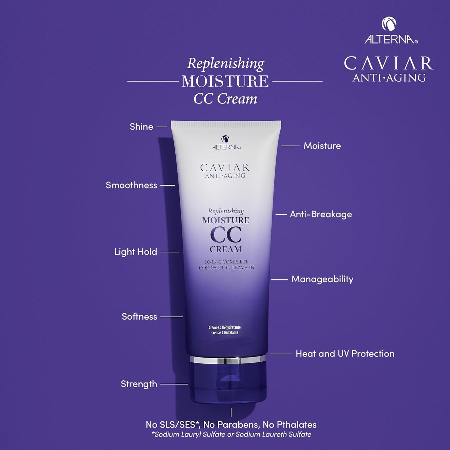 Dark Slate Blue Alterna CAVIAR Anti-Aging Replenishing Moisture CC Cream, 5.1 oz (2 pack)