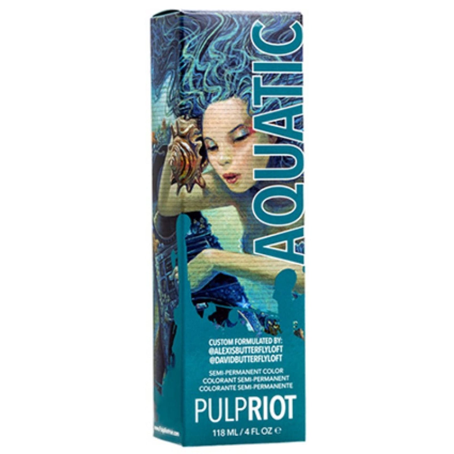Slate Gray Pulp Riot Semi-Permanent Hair Color 4oz- Aquatic