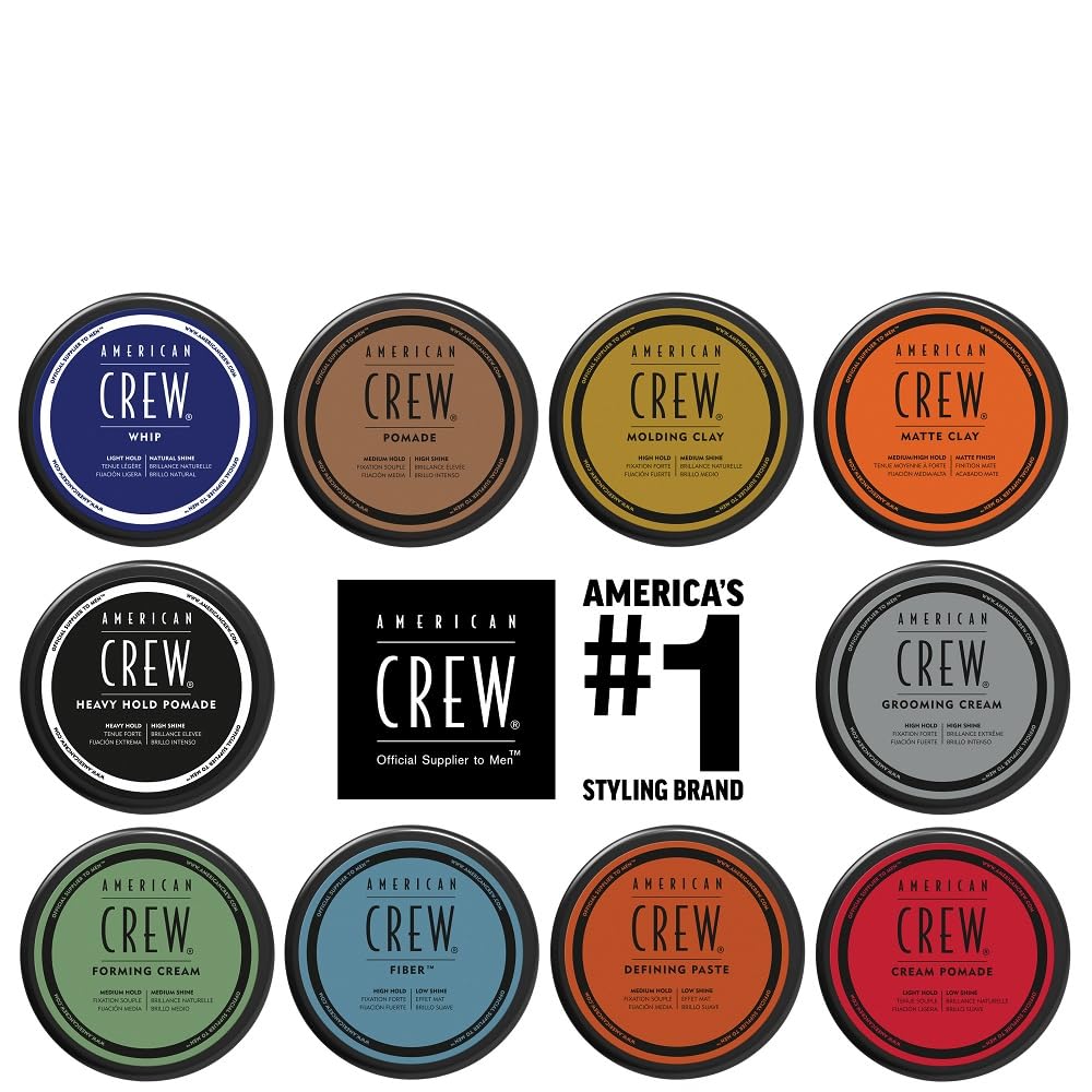 White Smoke American Crew Men's Hair Fiber (OLD VERSION), Like Hair Gel with High Hold with Low Shine, 1.75 Oz (Pack of 1)