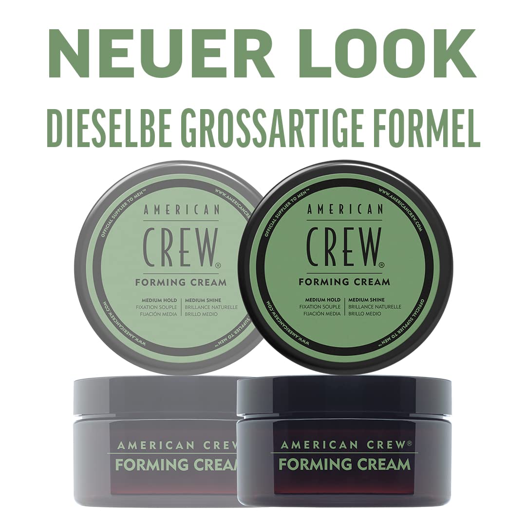 White Smoke American Crew Men's Hair Forming Cream (OLD VERSION), Like Hair Gel with Medium Hold & Medium Shine, 3 Oz (Pack of 1)