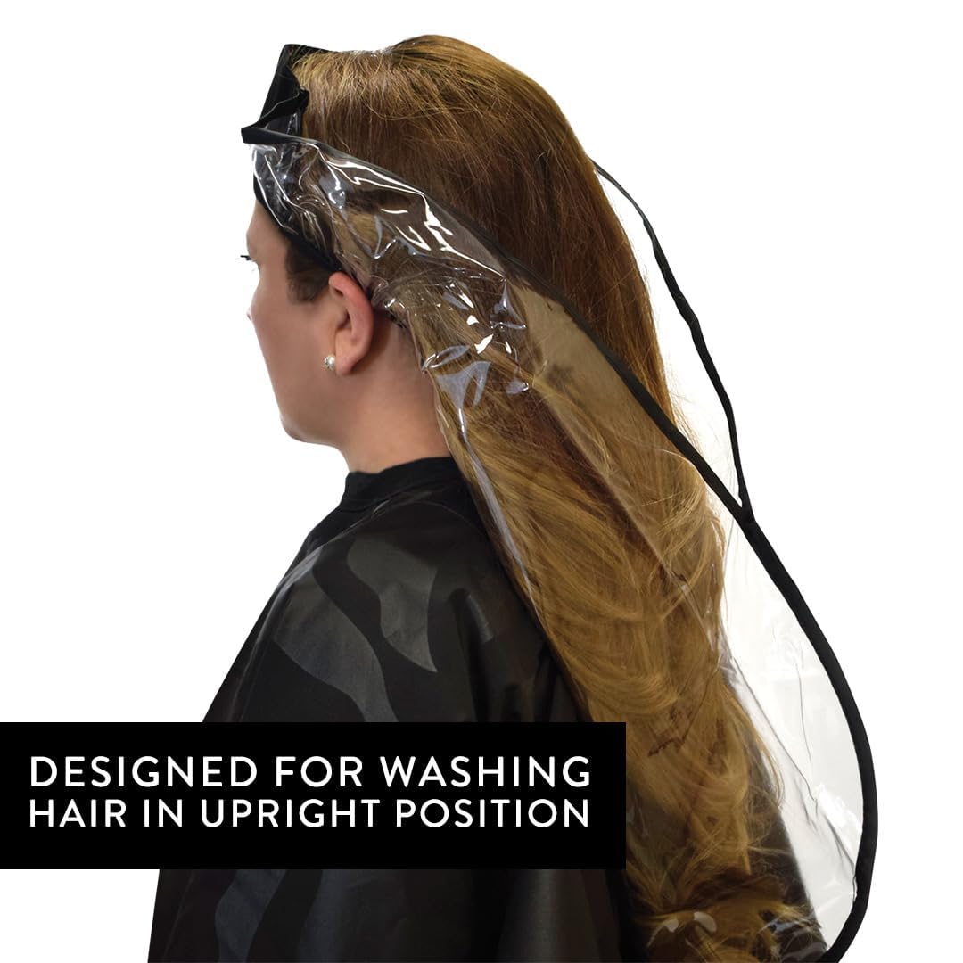 White Smoke Betty Dain Hair Funnel For Upright Position Washing/Shampooing, Comfortable Alternative for Elderly, Handicapped, or Individuals With Neck Problems, Diverts Water into Bowl or Sink
