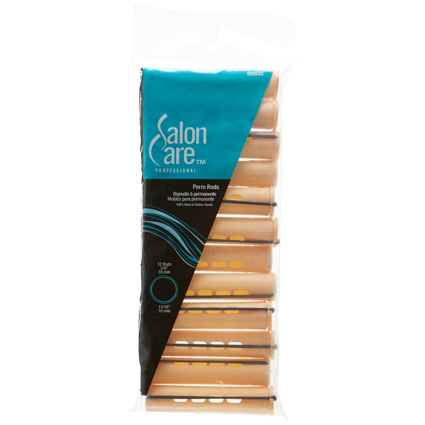 Dark Cyan Salon Care Sand Large Curved Perm Rods Sand