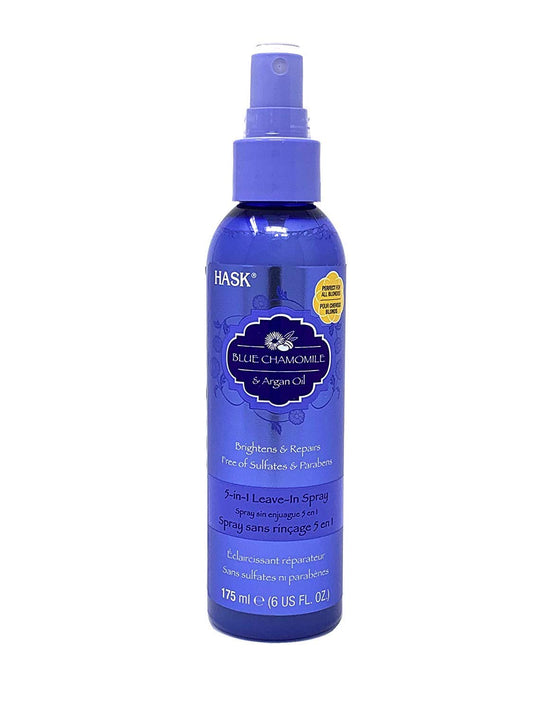 White Smoke Hask Blue Chamomile Argan Oil 5 in 1 Leave In Spray Conditioner 6 oz