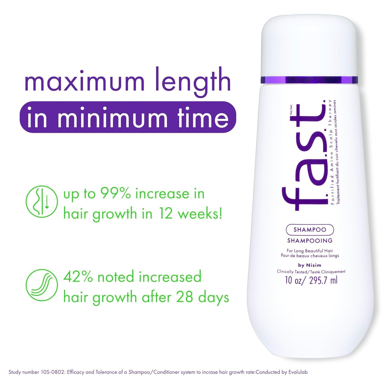 White Smoke Nisim F.A.S.T. Fortified Amino Scalp Therapy Shampoo 3 oz