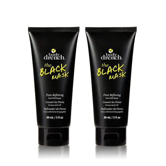 White Smoke Body Drench The Black Mask - Charcoal Face Mask Peel-Off, Blackhead Remover Mask for Face, Deep Pore Cleansing & Blackhead Removal, 2 Pack