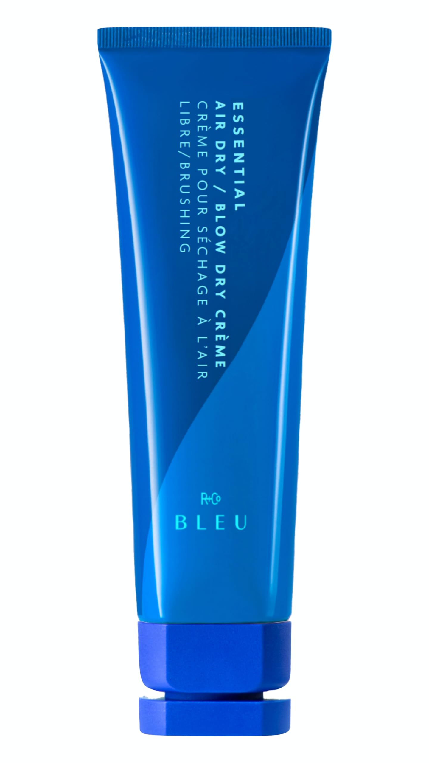 White Smoke R+Co BLEU Essential Air Dry Blow Dry Crème – Lightweight Heat Protectant Styling Cream for Frizz Control, Hydration & Shine – Smooths & Detangles for All Hair Types – Paraben-Free – 4.2 oz
