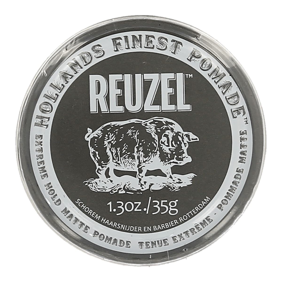 White Smoke REUZEL Extreme Hold Matte Pomade, Strongest All Day Hold, Water Soluble Styling, Matte Finish & Flake Free, Easy To Wash Out, For All Hair Types
