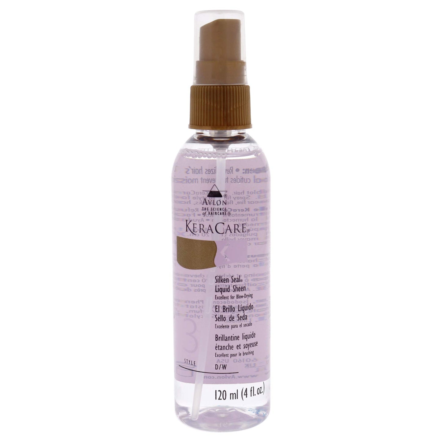 White Smoke Keracare Silken Seal Liquid Sheen Avlon Spray 4 Oz