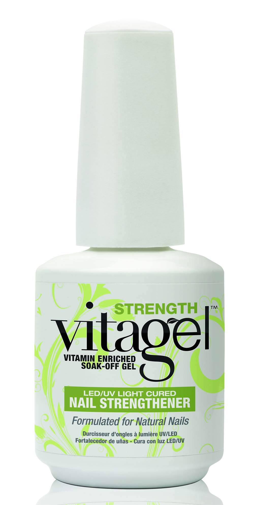 White Smoke NEW Gelish Gel LED Nail Polish Vitagel Brush Strengthener and Recovery 2 Pack