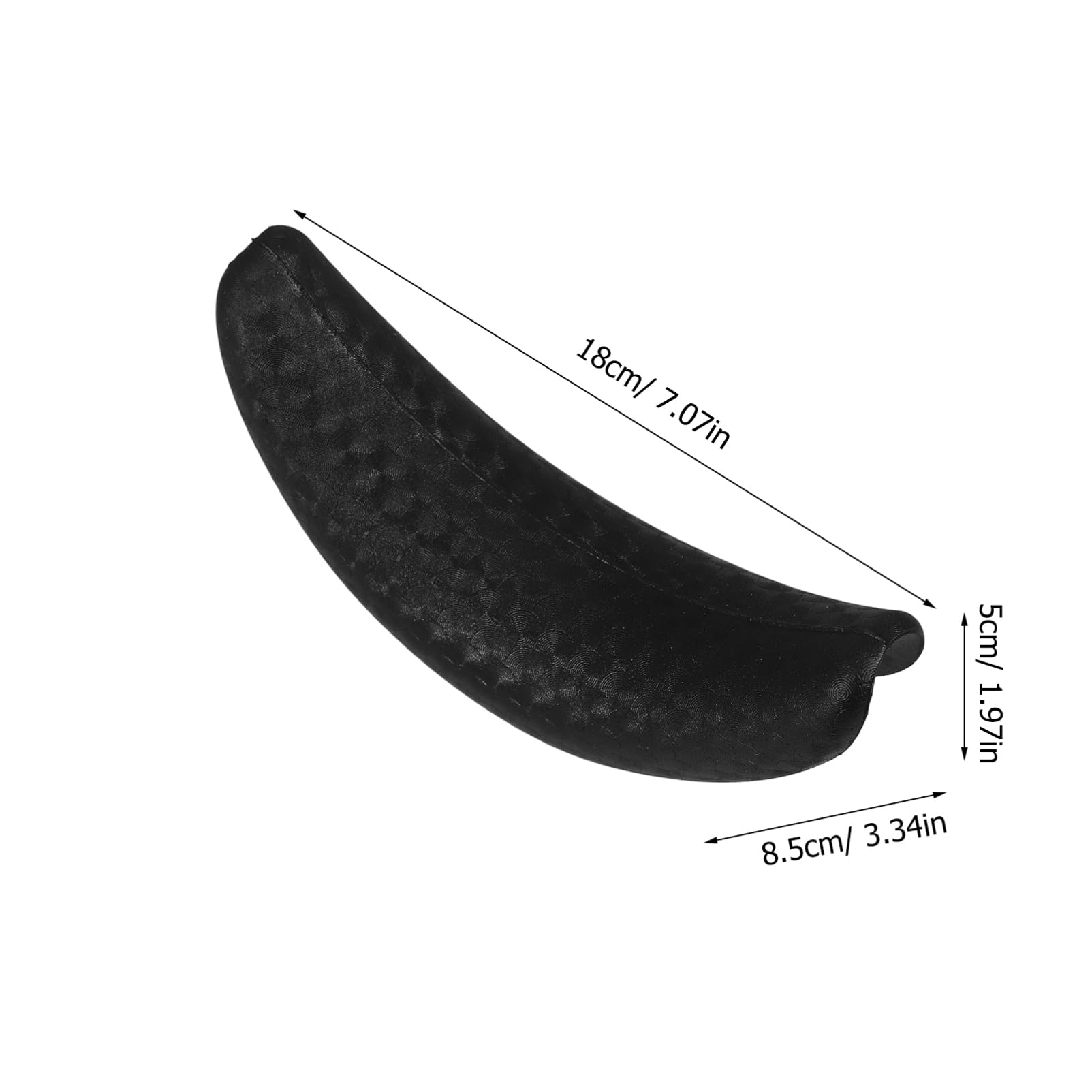 White Smoke Beaupretty Shampoo Bowl Neck Cushion Crescent-Shaped Neck Rest for Salon Hair Washing Sink Soft Non-Slip Pillow Spa Support Pad Black