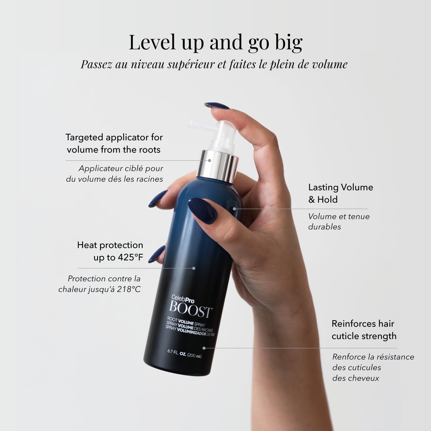 Lavender Celeb Luxury CelebPro BOOST Root Volume Spray Thickening Spray, Volumizing Spray For Fuller Thicker Hair, 6.7oz