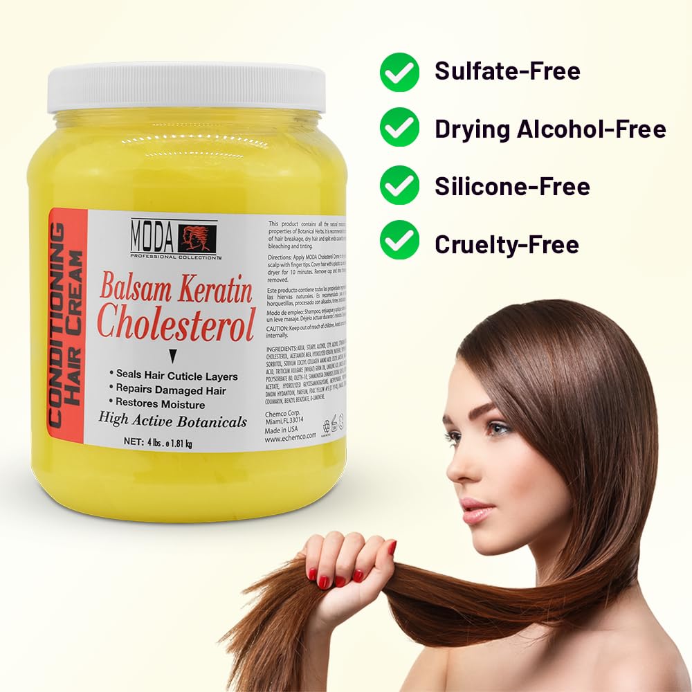 Seashell MODA Professional Deep Conditioning Hair Treatment for Salon-Grade Hair Restoration & Hospitality Amenity | 6 Actives. Max Repair. Bulk Value. | Intensive Hair Repair & Restored Vitality, 64 Oz Gallon
