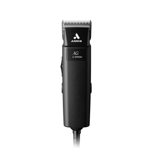 Black Andis 12845 Ultra-Light 2-Speed Professional-Grade Detachable Blade Clipper, Animal/Dog Grooming, for All Coats & Breeds, AG, Black
