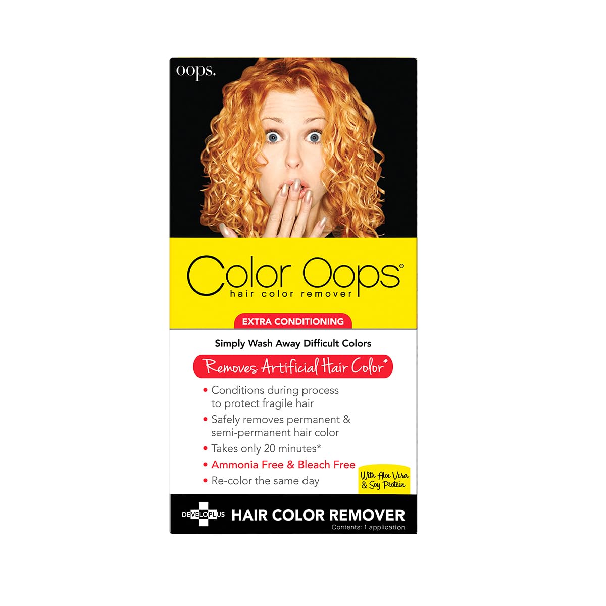 White Smoke Color Oops Extra Conditioning Hair Color Remover, 1 Application, Hair Dye Remover Processes in 20 Minutes, Safely Removes Permanent & Semi-Permanent Dye, Ammonia & Bleach Free