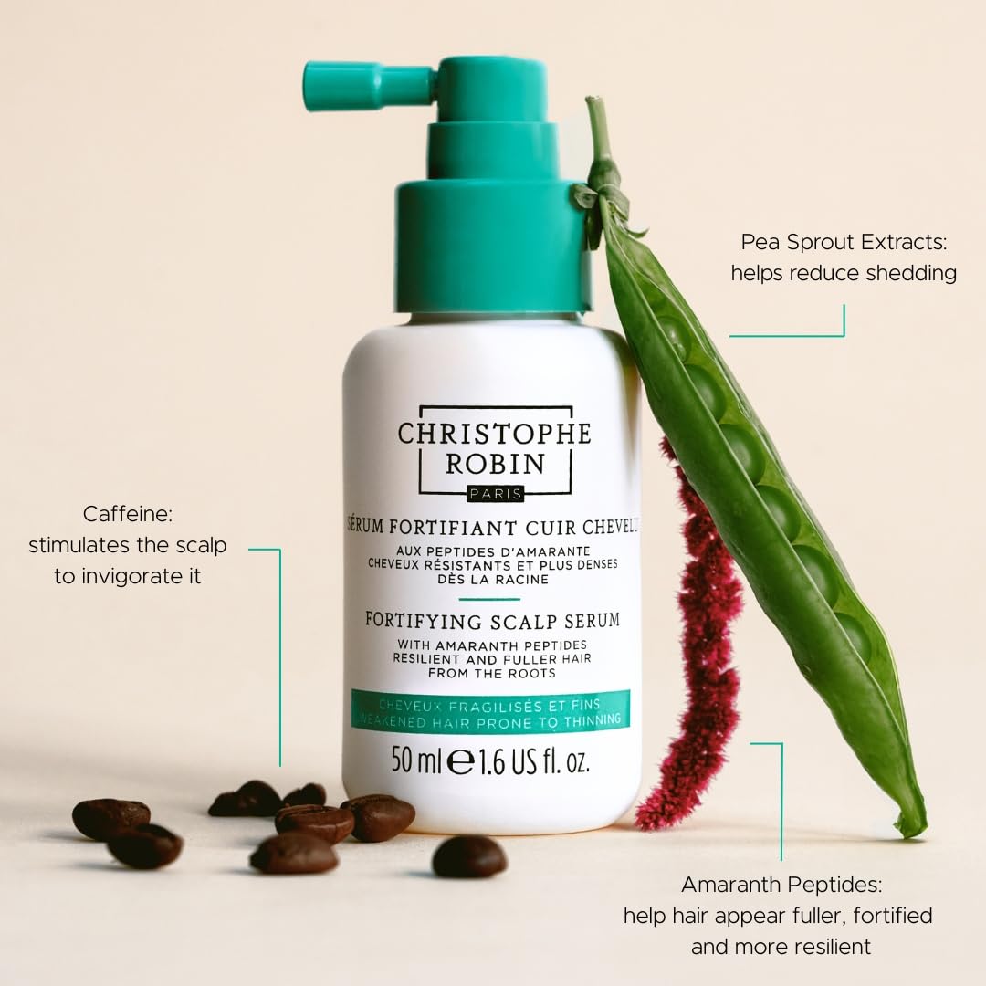 Antique White Christophe Robin Fortifying Scalp Serum with Amaranth Peptides - Hair Density 1.6 fl. oz