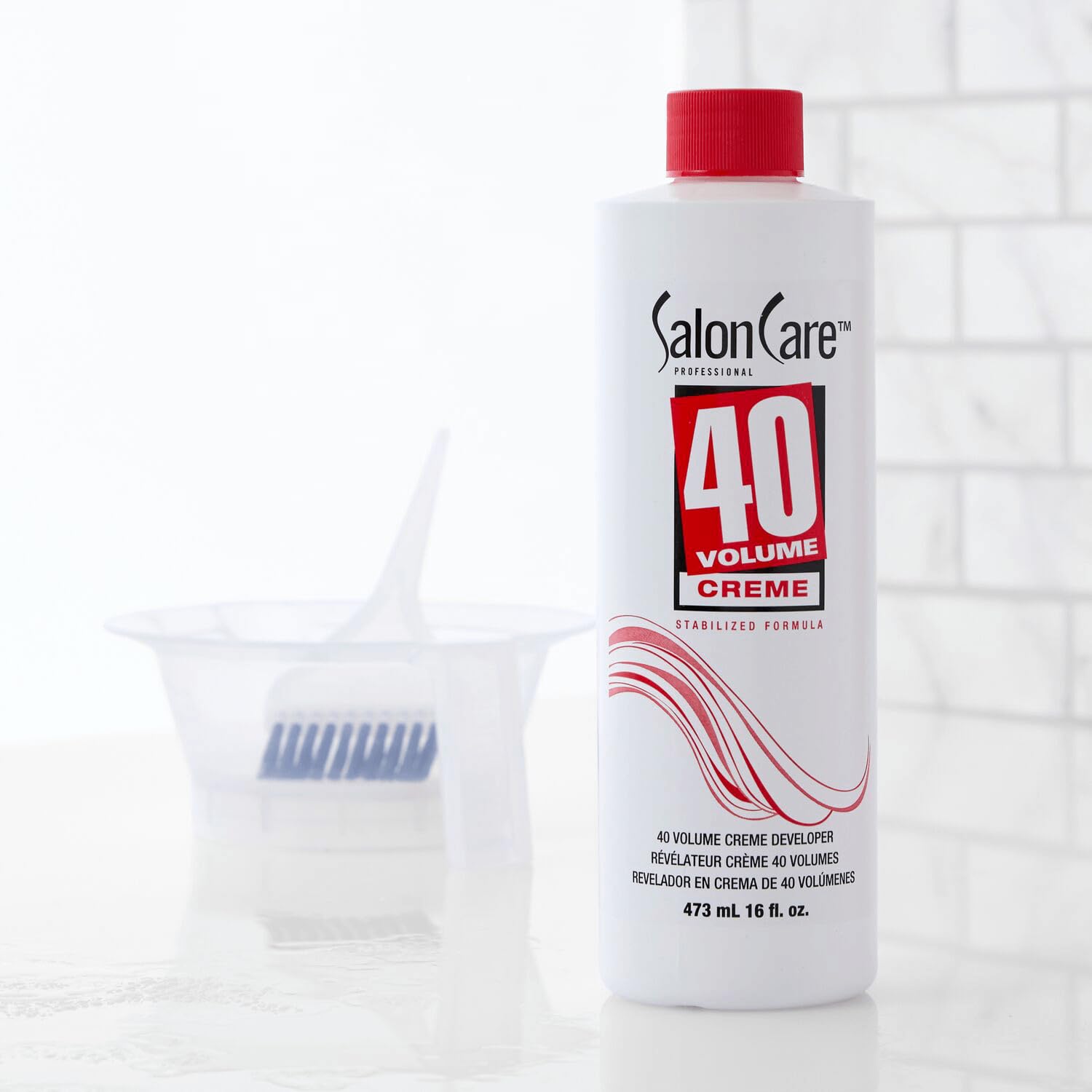 Lavender Salon Care 40 Volume Creme Developer, Strong Lift Formula, Easy to Handle Cream Consistency, Can Be Used as a Bleach Booster, 32 Ounce