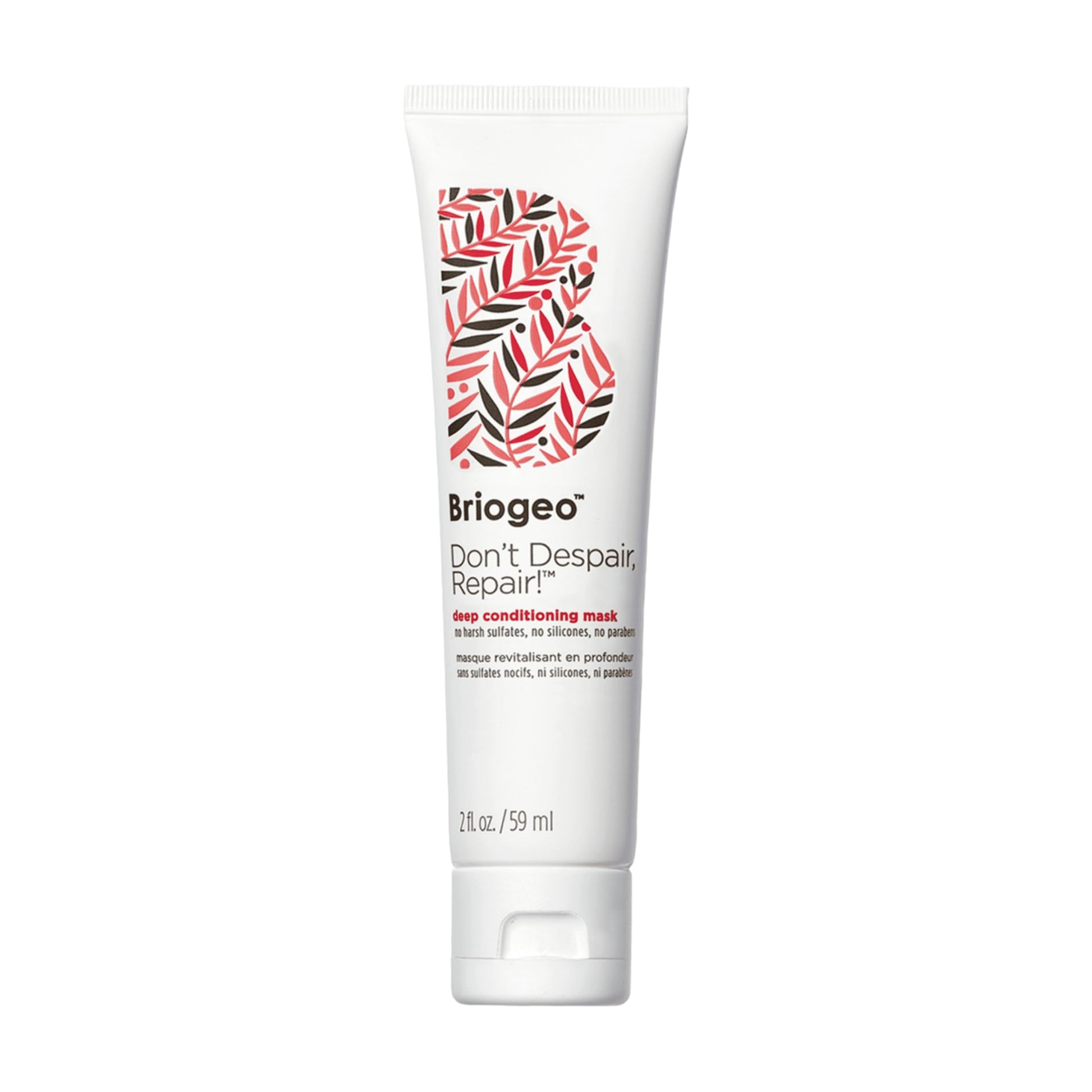 White Smoke Briogeo Don't Despair, Repair! Deep Conditioning Mask | Protein + Moisture Balance Conditioner for Dry, Damaged, Color-Treated Strands | Vegan & Cruelty-Free | 2 oz