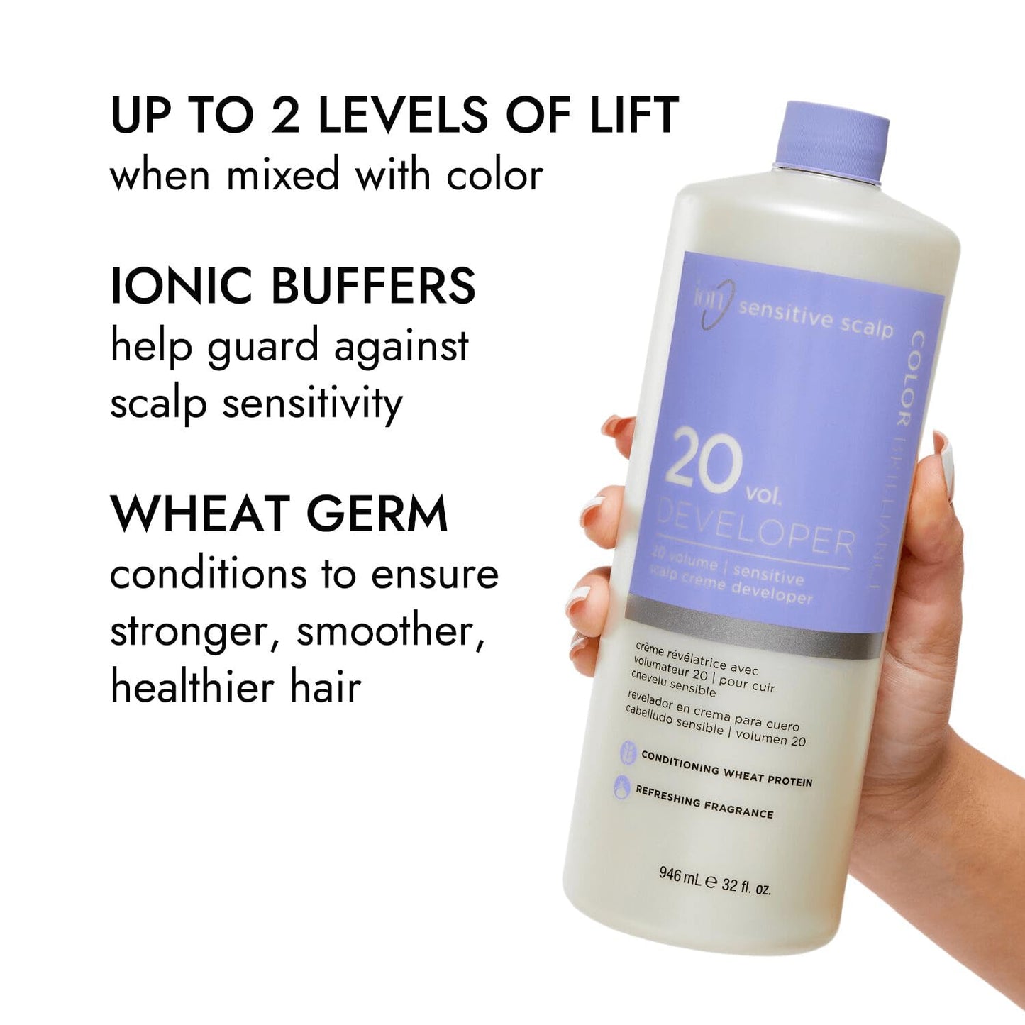 White Smoke Ion Sensitive Scalp 20 Volume Creme Developer 32 Oz