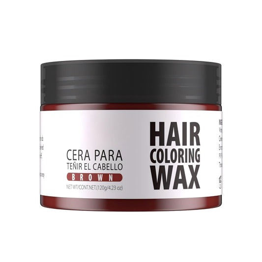 White Smoke Gowwim Hair Wax Color, Temporary Hair Dye Color Wax Natural Hold & Non - Greasy for Women & Men 4.23 Oz Brown