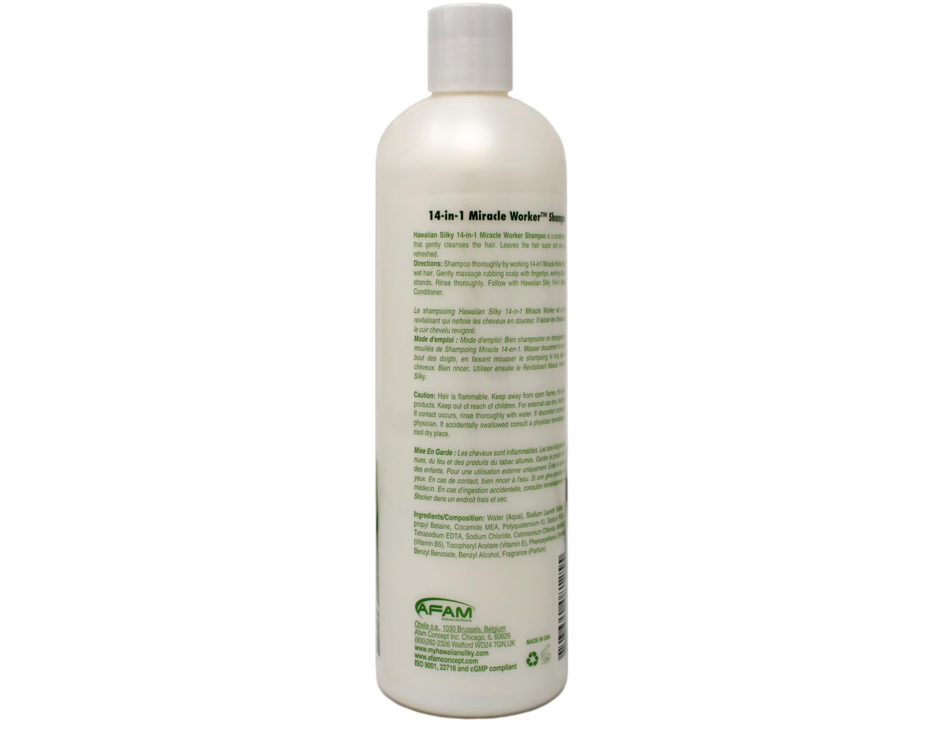 Gray Hawaiian Silky Miracle Worker 14-in-1 Shampoo & Conditioner Bundle, Hydrating & Strengthening Hair Care Set, 16 fl oz Each