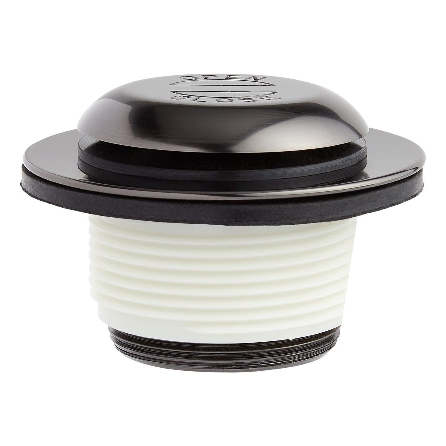 White Smoke Signature Hardware 446708 Pop-Up Drain with Overflow Cover for Alcove Tub