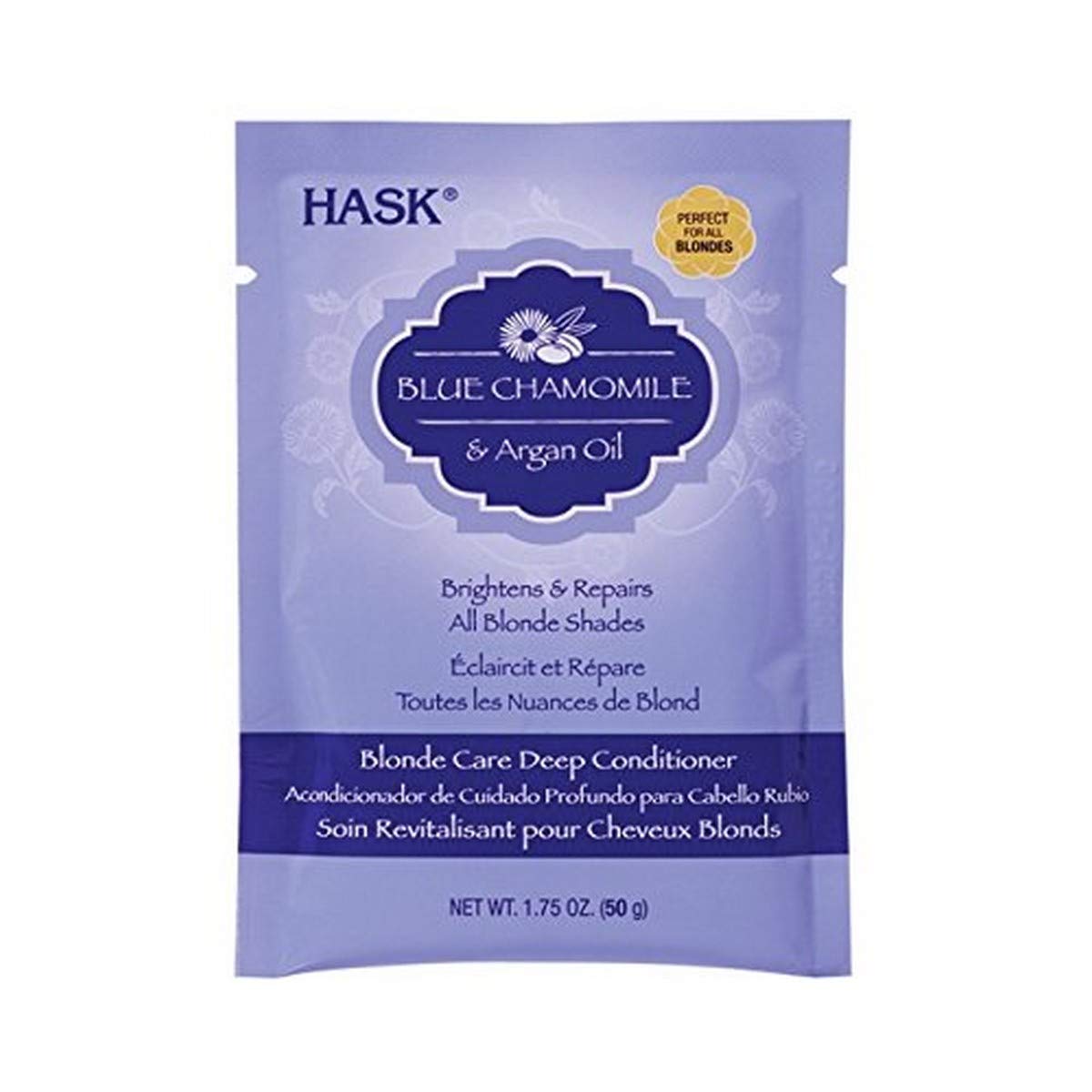 Dark Gray Hask Argan Blonde Care Deep Conditioner Packette, 1.75 Ounce