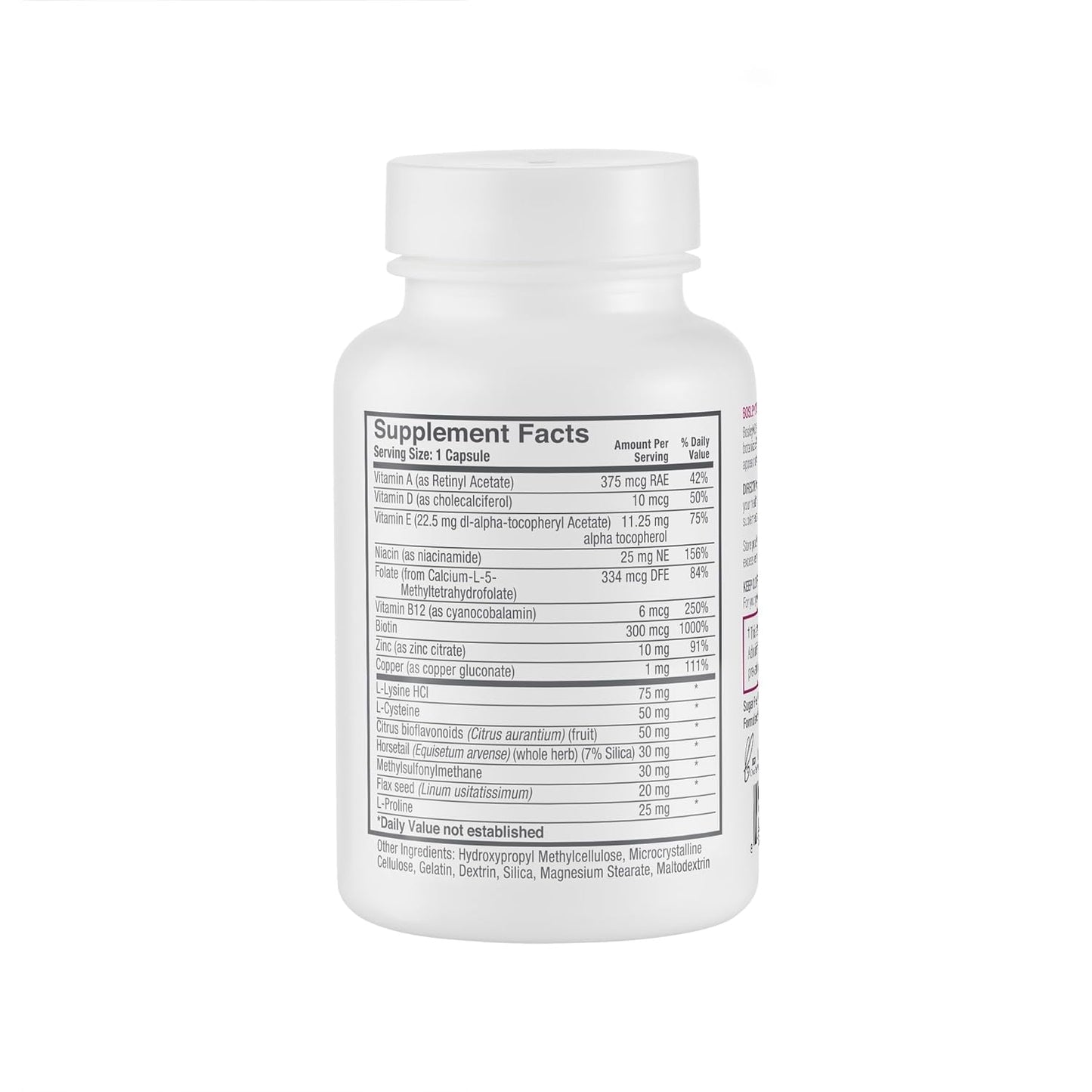 Lavender BosleyMD Women’s Healthy Hair Growth Supplements for Thicker, Fuller Hair– DHT-Blocking Botanicals with Biotin, Niacin, Zinc & L-Lysine – Rich in Vitamins & Minerals – 60 Capsules (2-Month Supply)